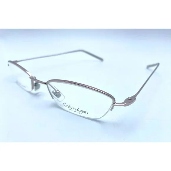 Calvin Klein Eyeglasses Glass Frames Metal Silver Italy 135 441 596 MSRP $199 - Picture 7 of 7